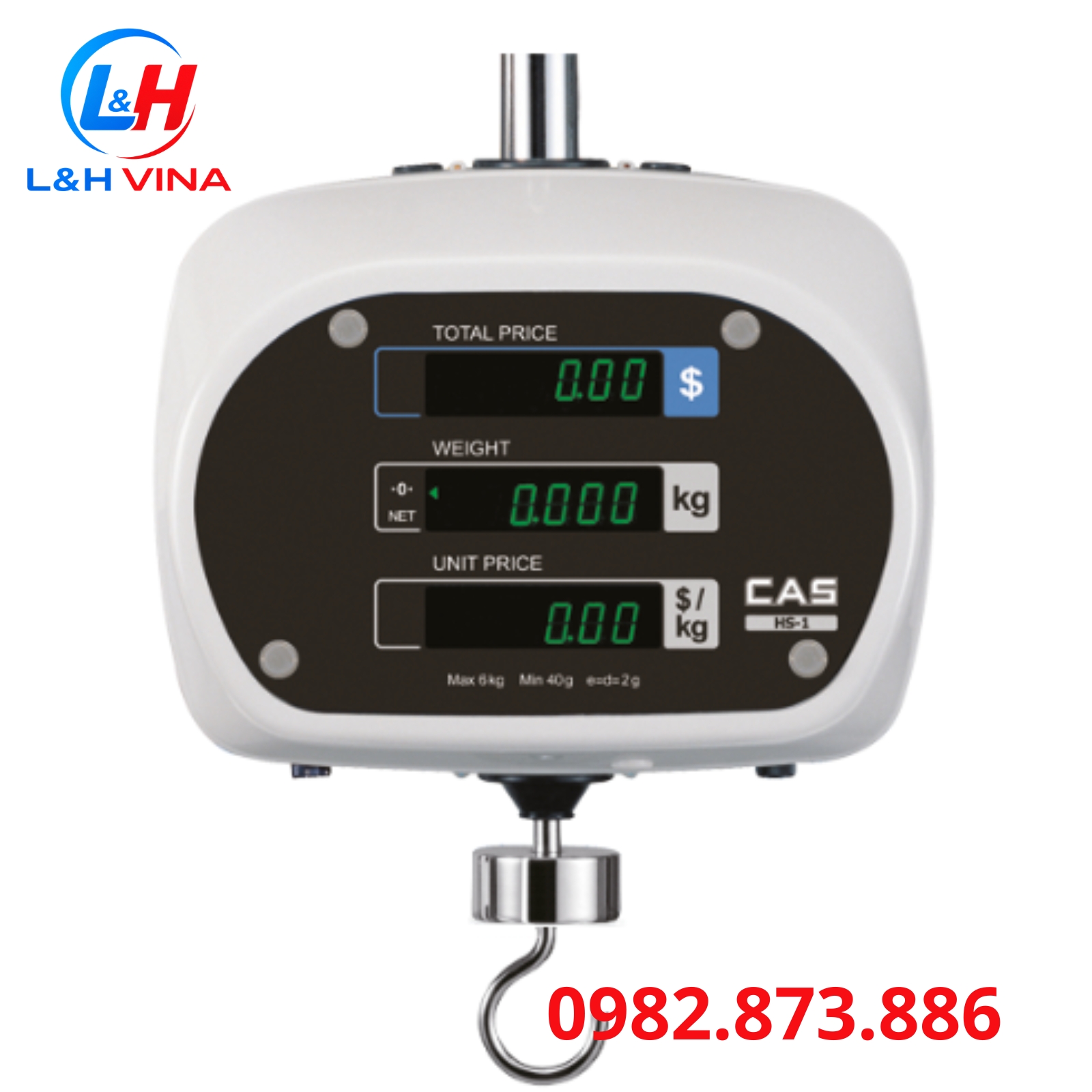 CÂN TREO ĐIỆN TỬ CAS HS-30kg